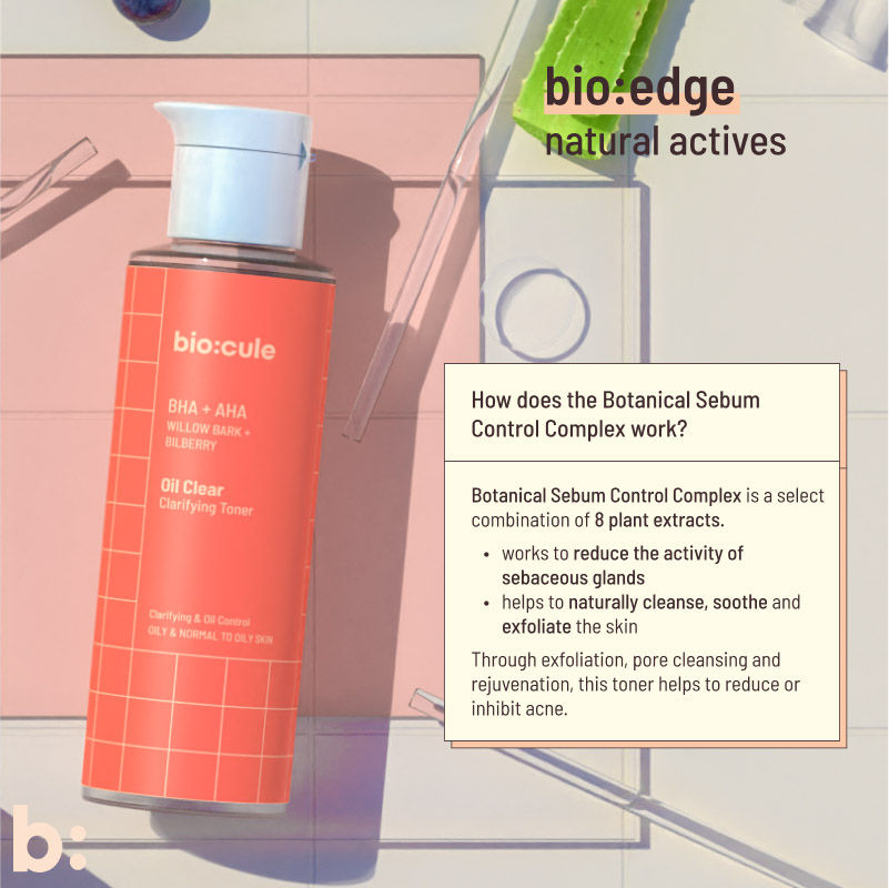 AHA BHA Oil Clear Clarifying Face Toner For Oily & Acne Prone Skin