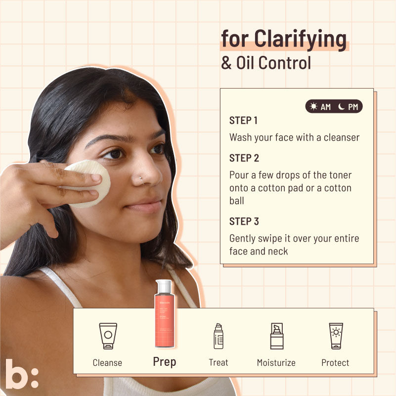 AHA BHA Oil Clear Clarifying Face Toner For Oily & Acne Prone Skin