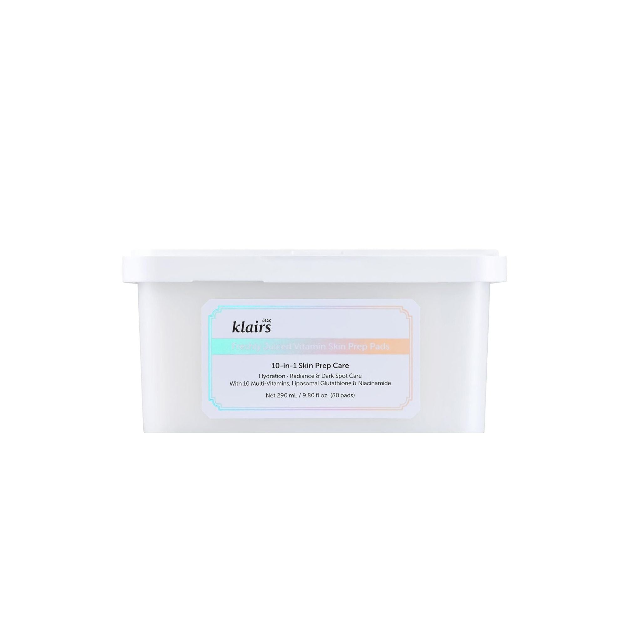 Freshly Juiced Vitamin Skin Prep Pads Brighten Dull Skin & Hydrate, Vit C & Niacinamide