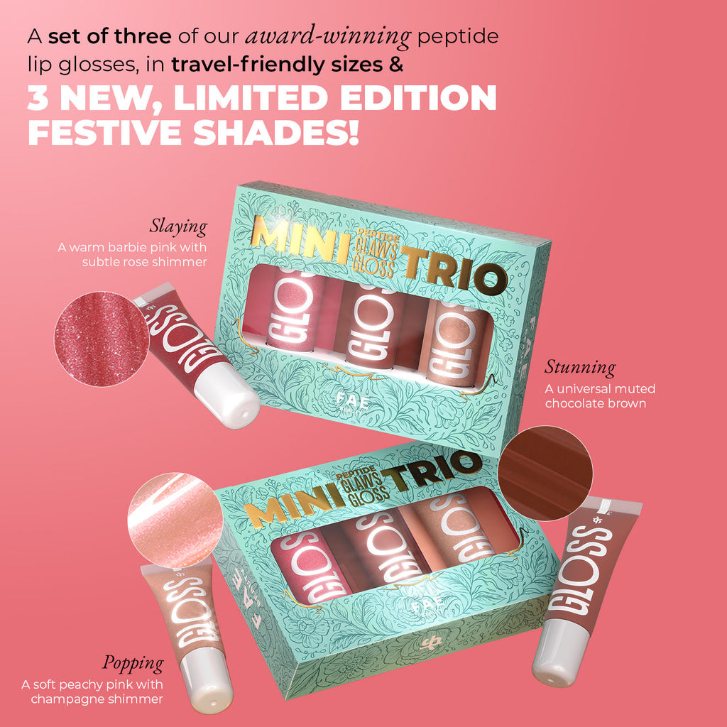 Mini Peptide Lip Gloss Trio - Festive Edition