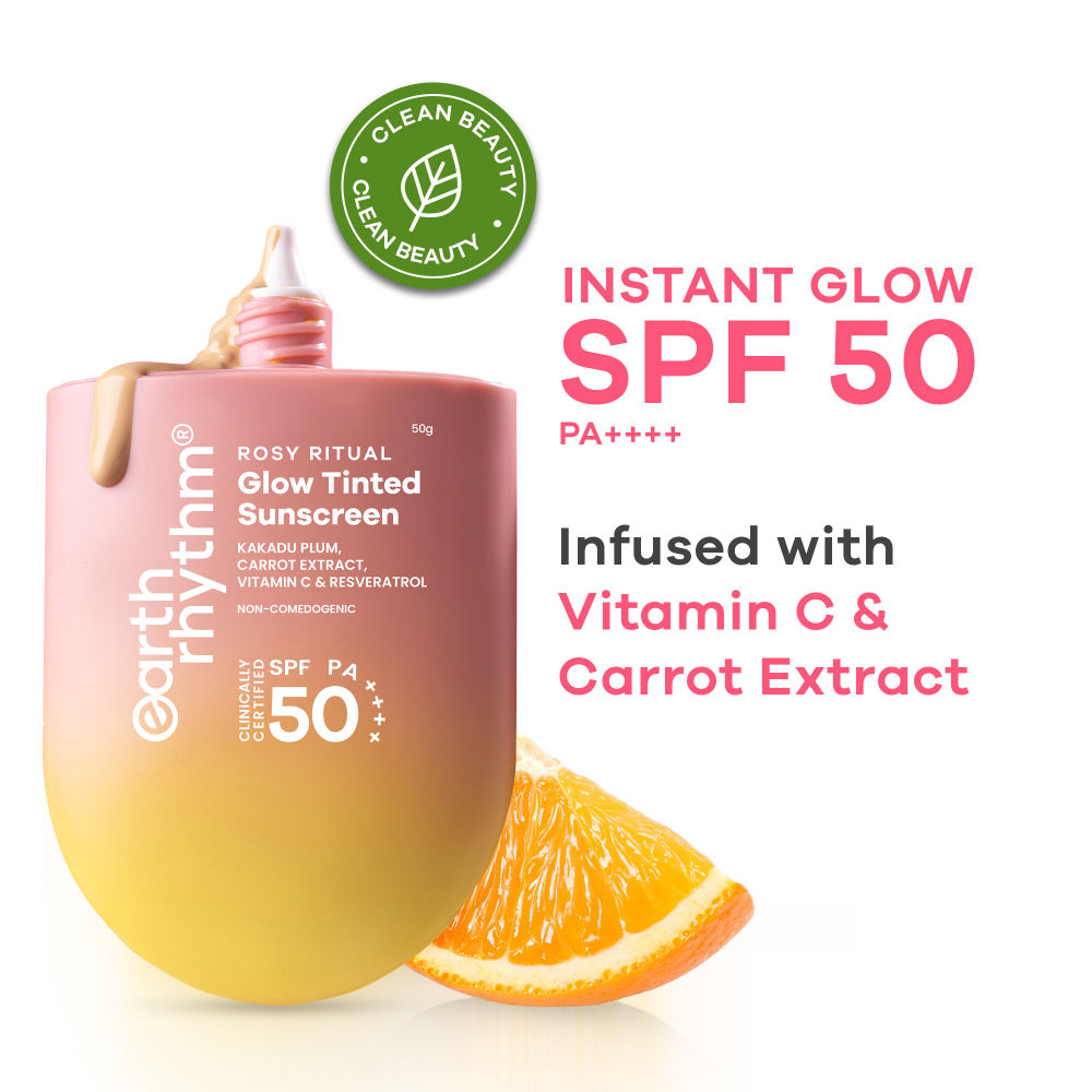 Rosy Ritual Glow Tinted Sunscreen SPF 50 PA ++++ With Vitamin C, No Oxybenzone
