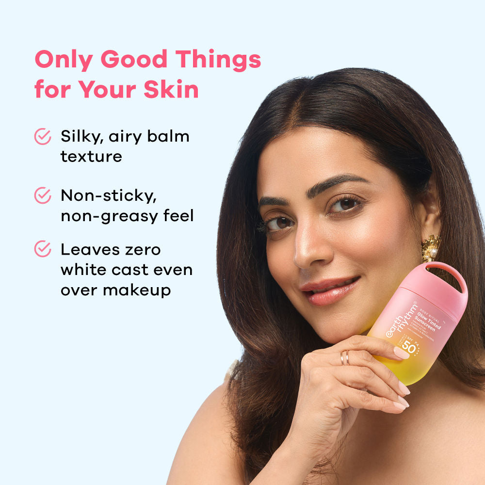 Rosy Ritual Glow Tinted Sunscreen SPF 50 PA ++++ With Vitamin C, No Oxybenzone