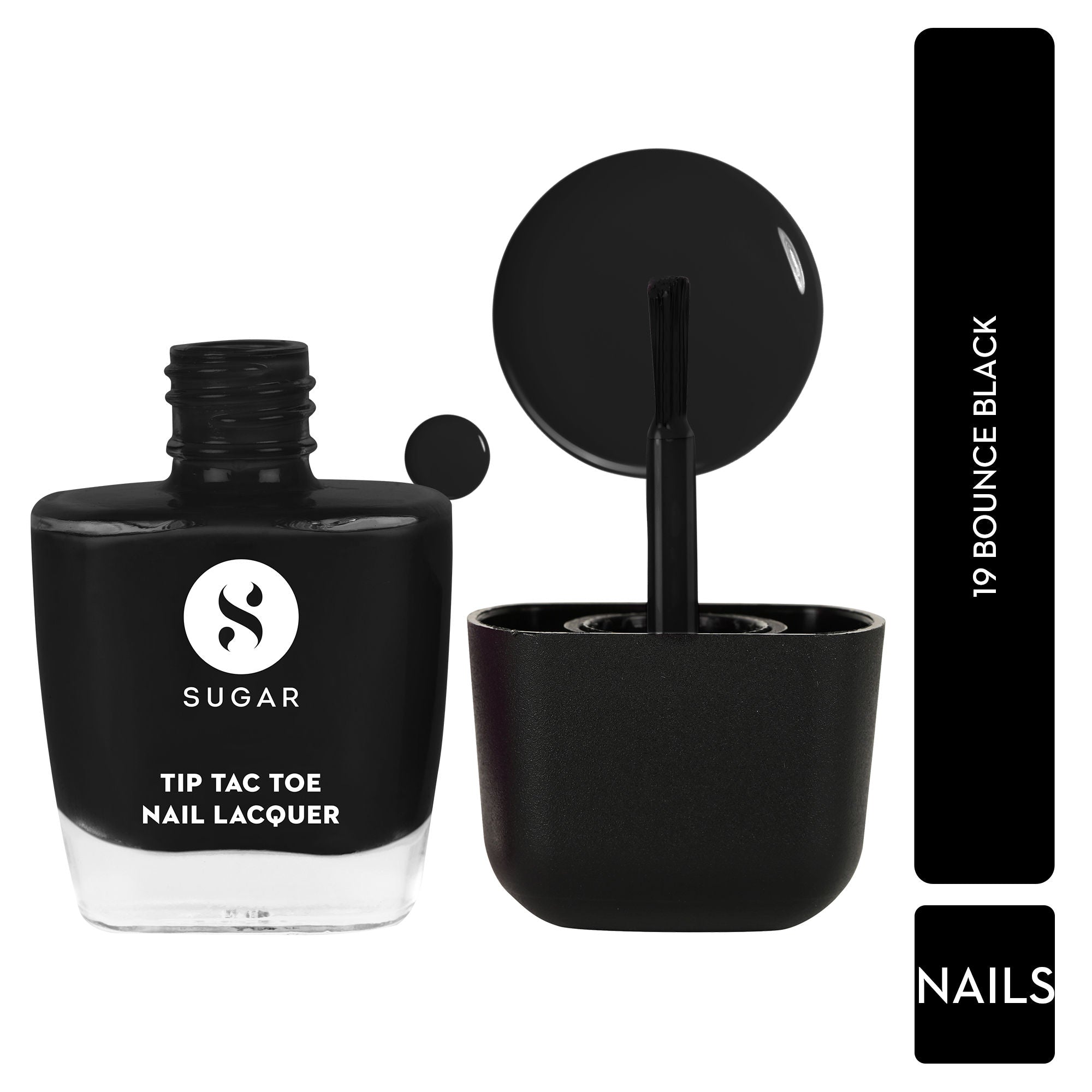 Tip Tac Toe Nail Lacquer Classic - 19 Bounce Black