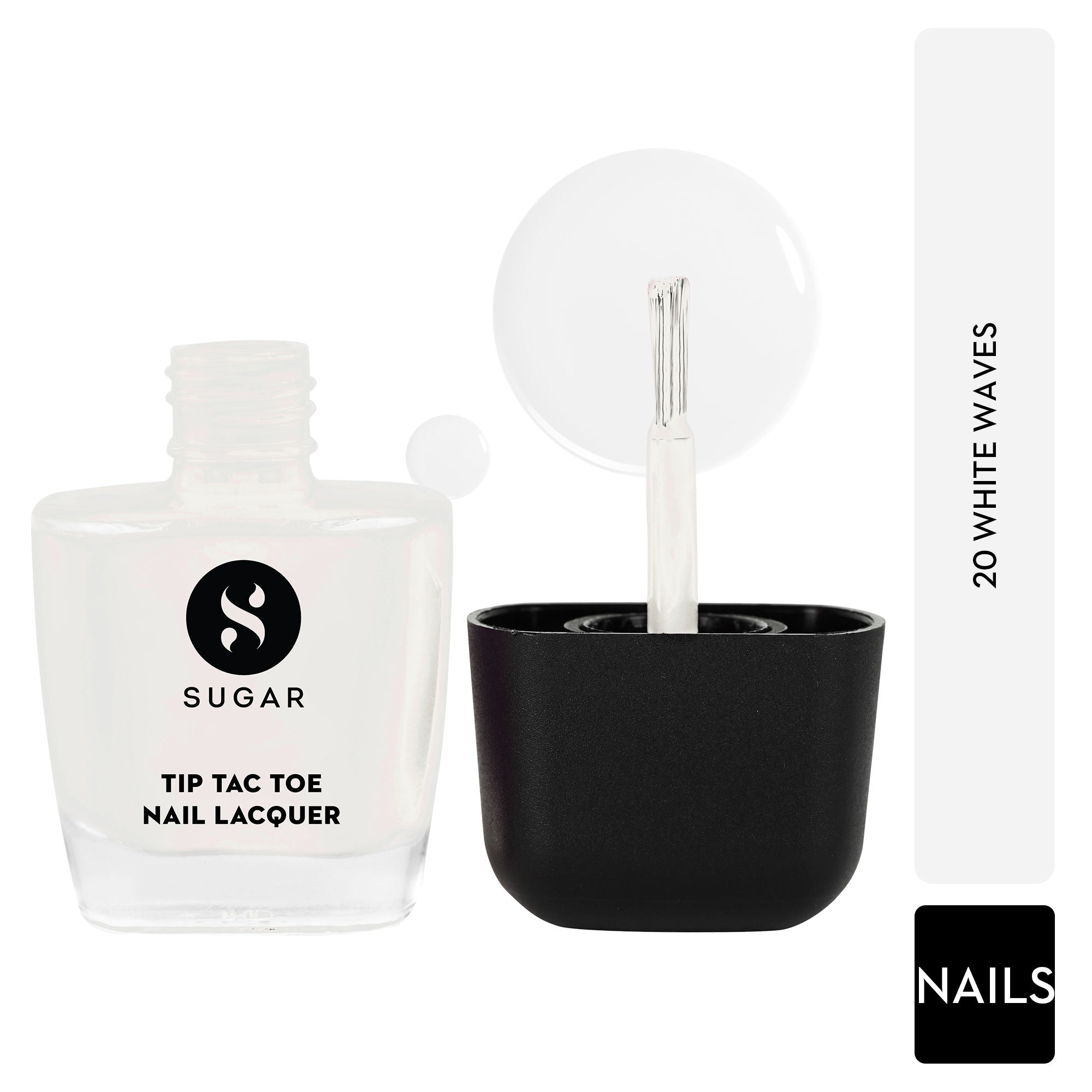 Tip Tac Toe Nail Lacquer Classic - 20 White Waves