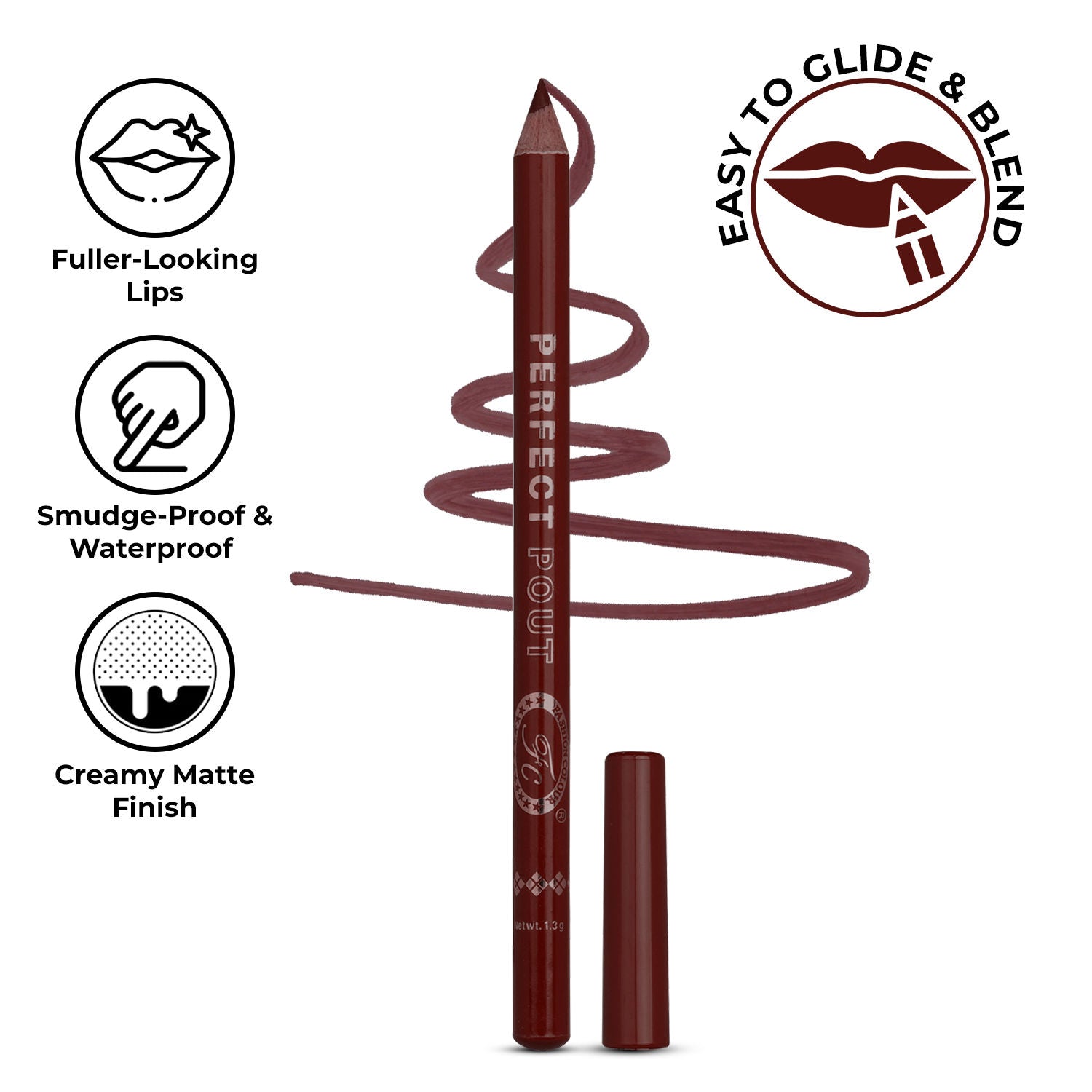 Perfect Pout Matte Lipliner - Burgundy