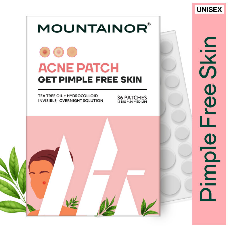 Acne Pimple Patch - Tea Tree Oil + Hydrocolloid Patches