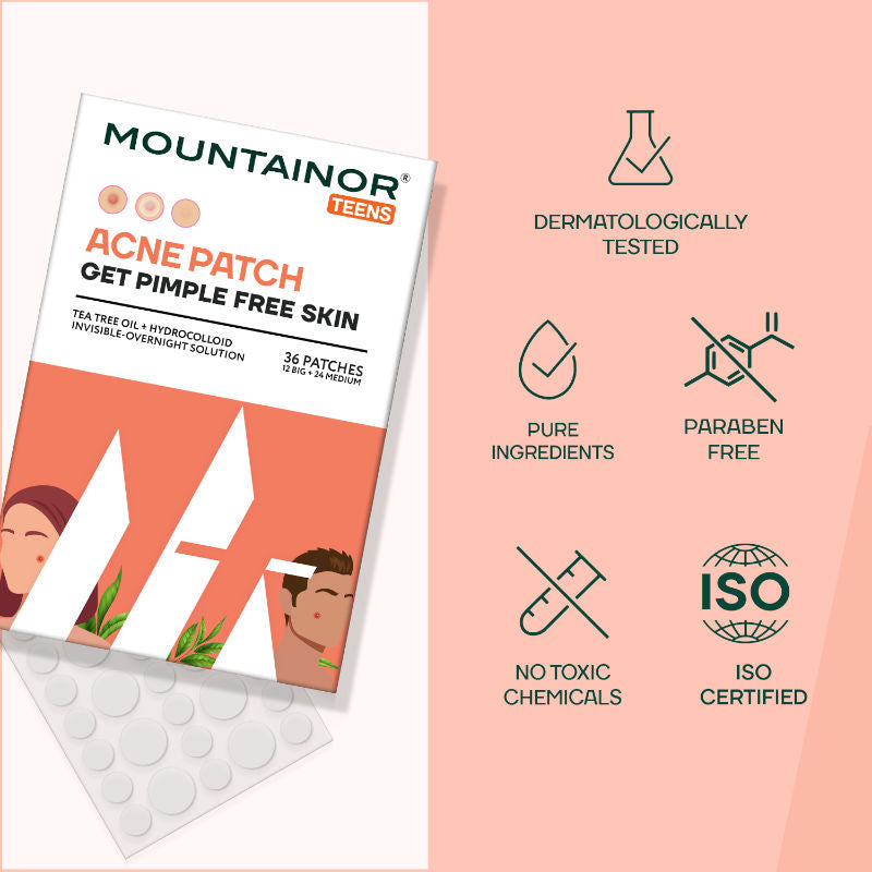 Teen Acne Pimple Patch Strips, Salicylic Acid + Tea Tree Oil Clean & Clear Spot Corrector