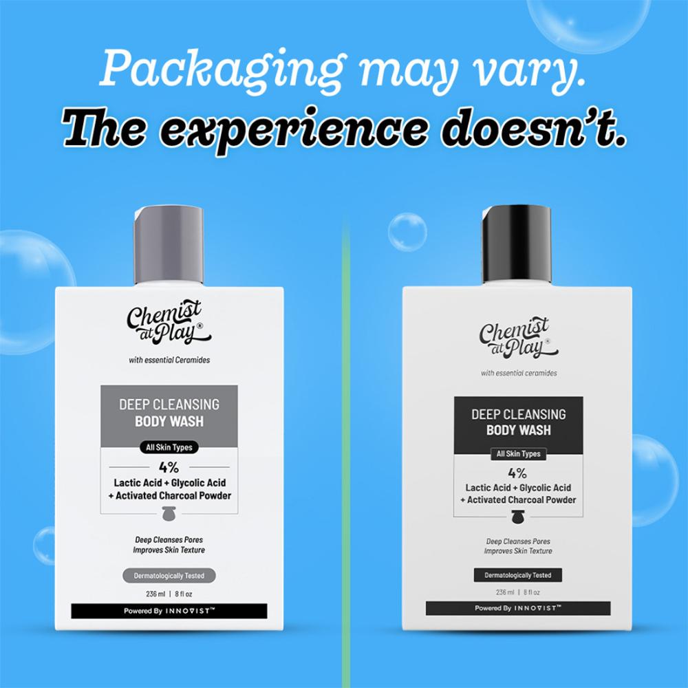 Deep Cleansing Body Wash, Activated Charcoal for Detox & Pore Cleanse, Oudh Scent