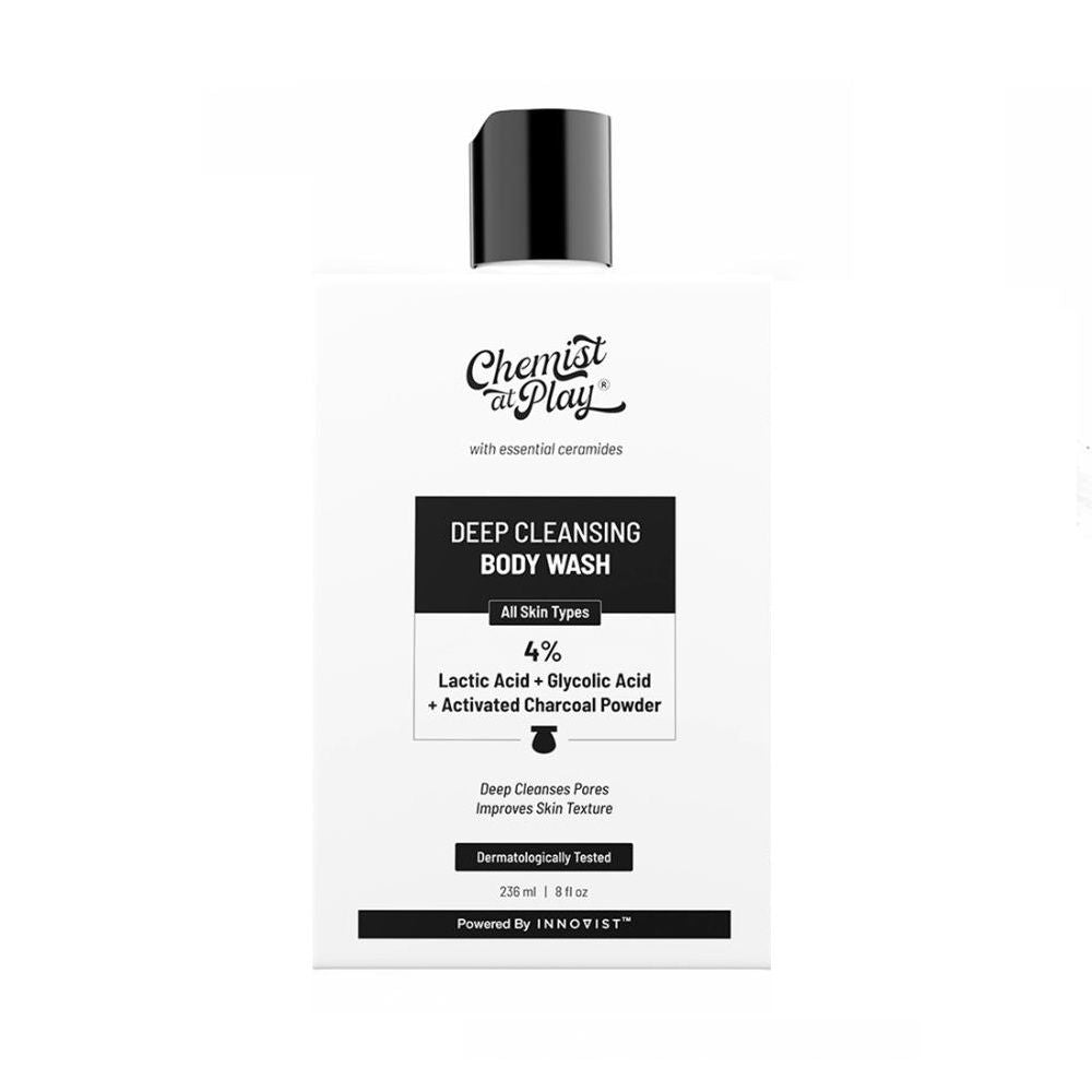 Deep Cleansing Body Wash, Activated Charcoal for Detox & Pore Cleanse, Oudh Scent