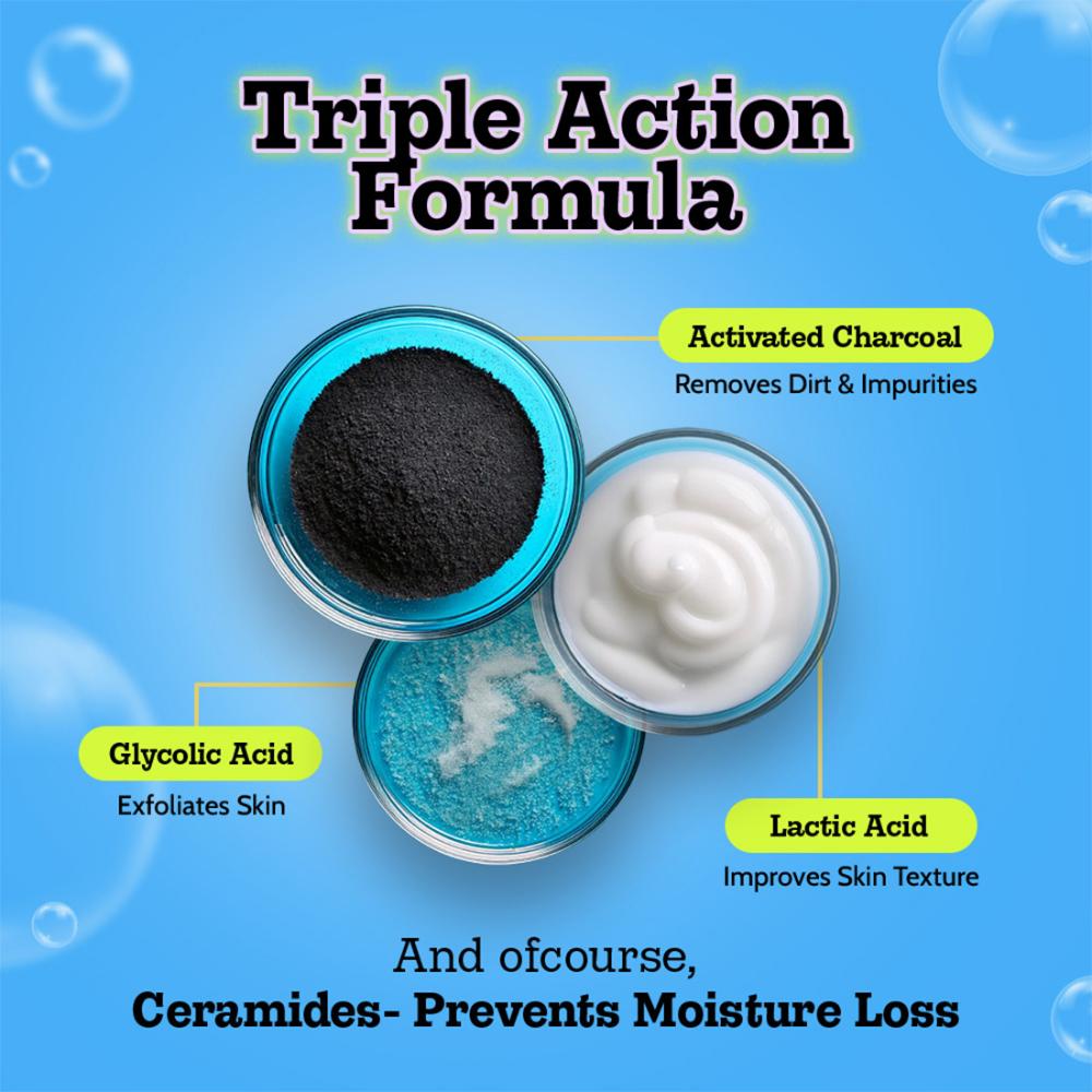 Deep Cleansing Body Wash, Activated Charcoal for Detox & Pore Cleanse, Oudh Scent