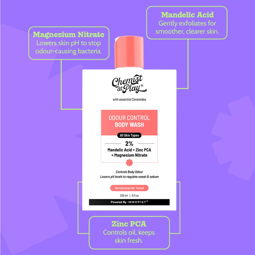 India's 1st Odour Control Bodywash, Long Lasting Freshness, For Men & Women