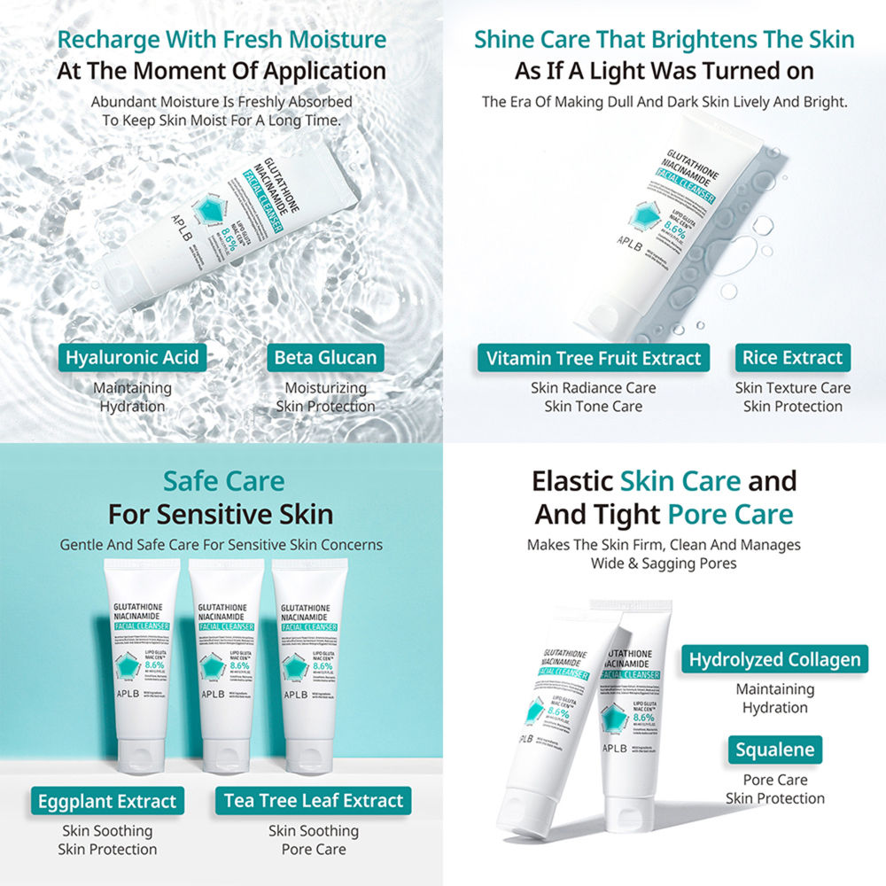 Glutathione Niacinamide Facial Cleanser