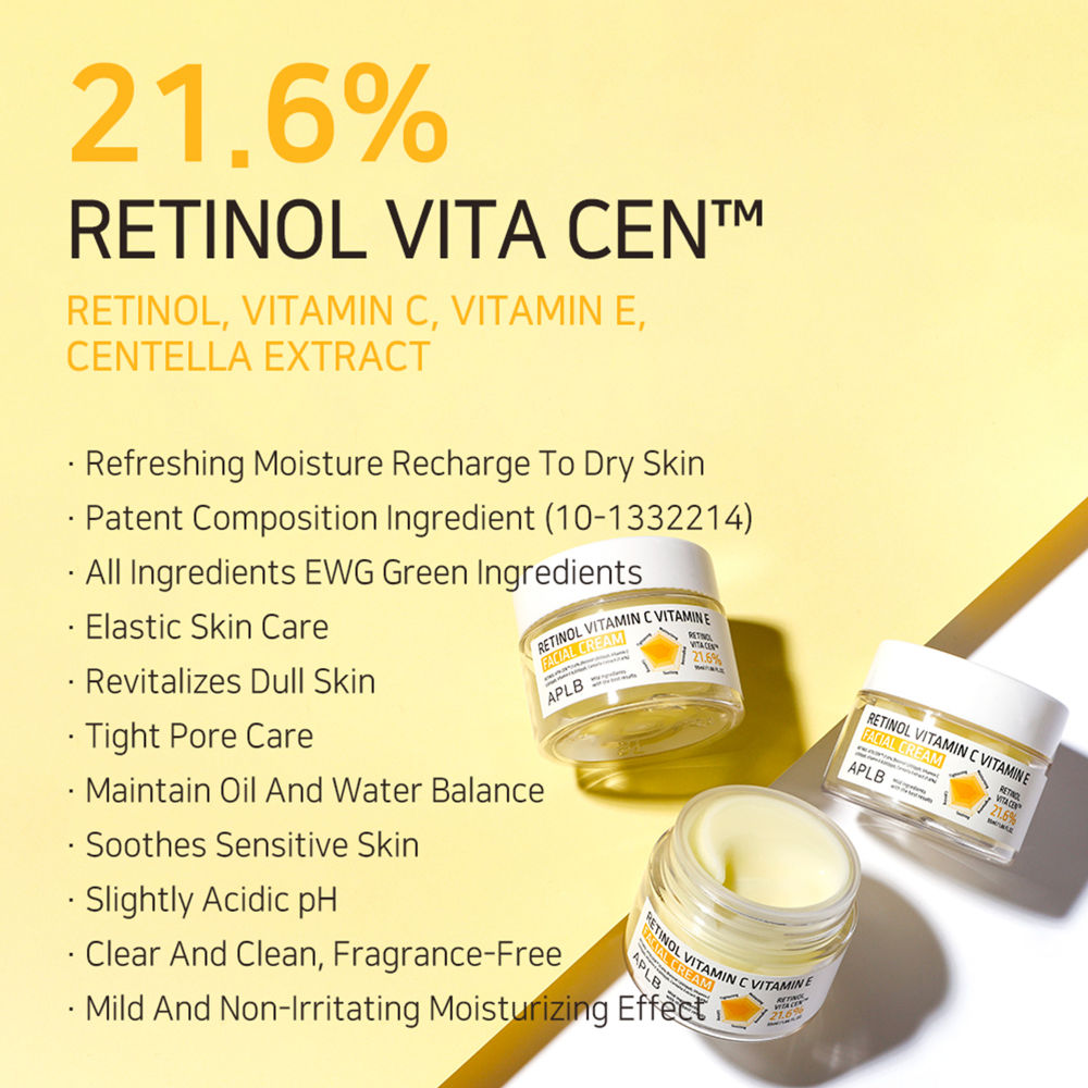 Retinol Vitamin C Vitamin E Facial Cream