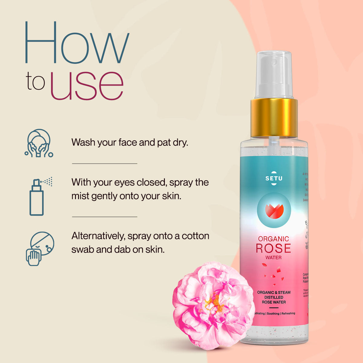 Organic Rose Water Spray