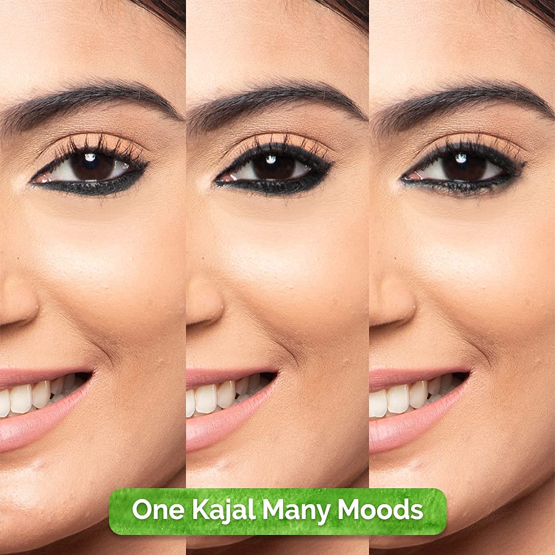 Charcoal Black Long Stay Kajal Black Waterproof, For 11-Hour Smudge-Free Stay