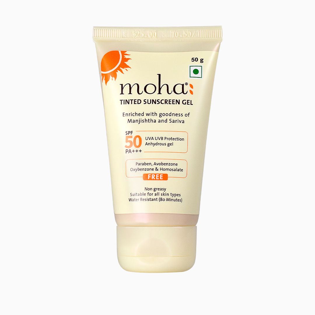 Tinted Sunscreen Gel SPF 50 +++ Protect And Illuminate Skin With Manjishtha And Sariva