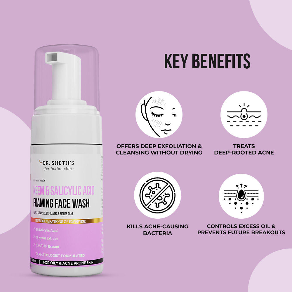 Neem & Salicylic Acid Foaming Face Wash