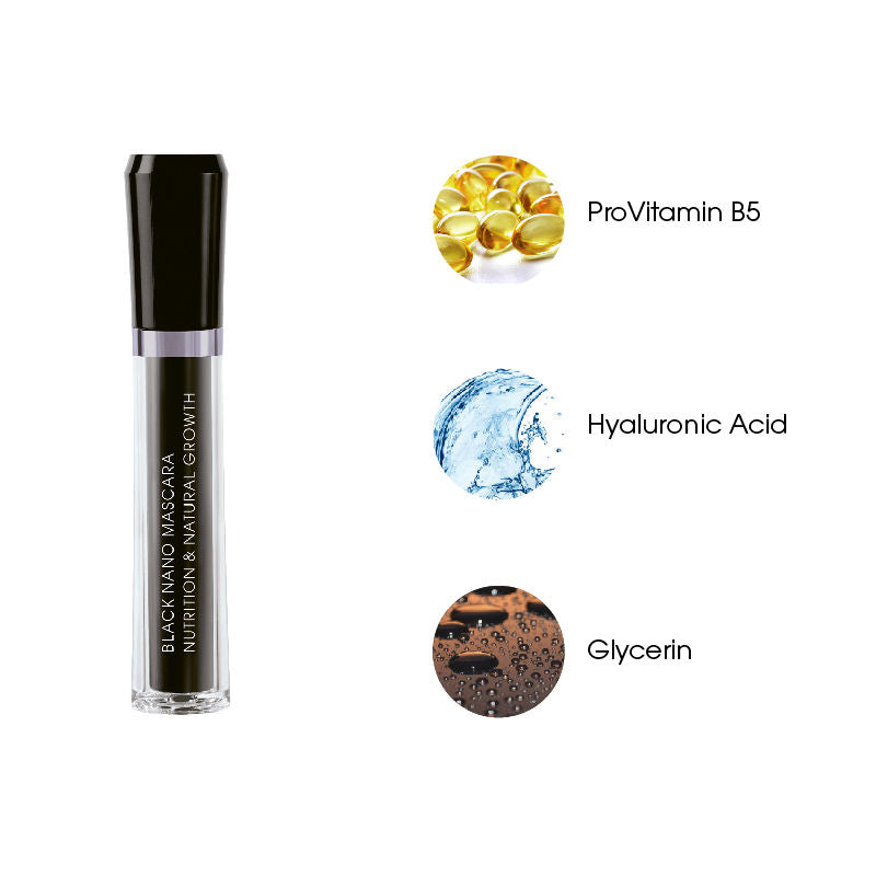 Black Nano Mascara Nutrition & Natural Growth