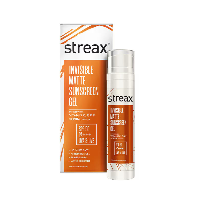 Invisible Matte Gel Sunscreen SPF 50 Pa+++, For Glowing Skin, No White Cast & Non-Greasy