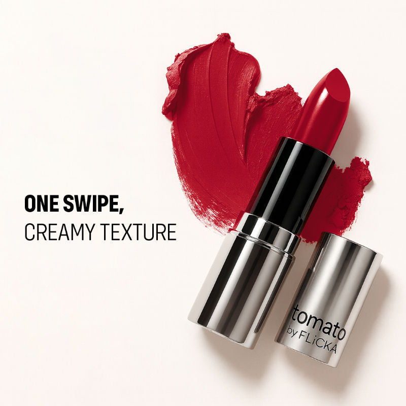 Tomato Bullet Lipstick Long Lasting Lightweight Intense Pigment Rich Matte Finish - Shade 23
