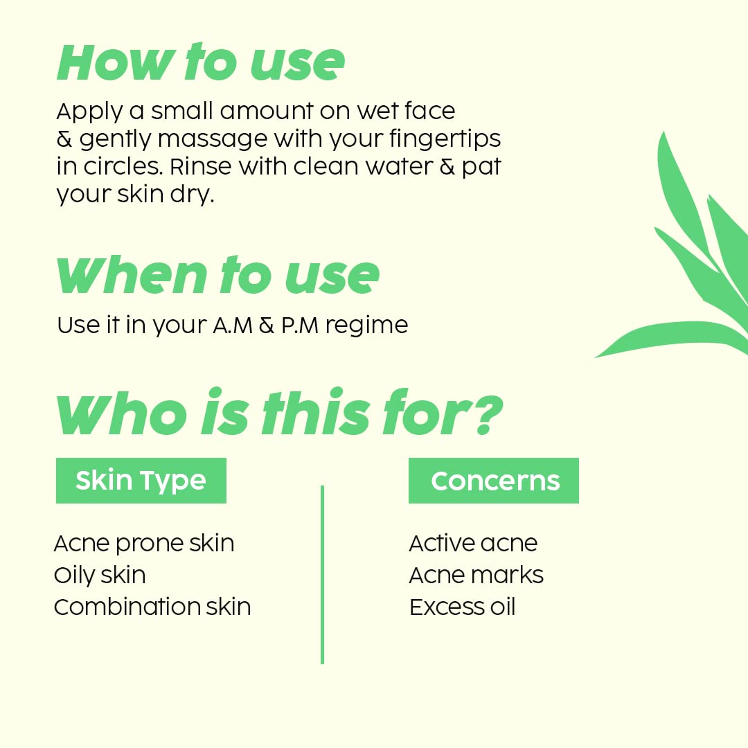 The Plant Fix Jamun Active Acne Mini Facewash Gel Oily & Acne Prone Skin