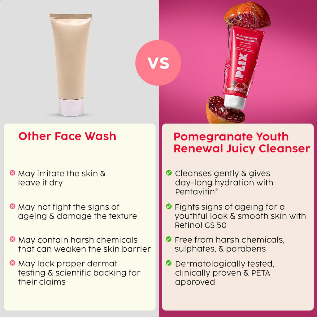 The Plant Fix Pomegranate Youth Renewal Juicy Face Wash Cleanser
