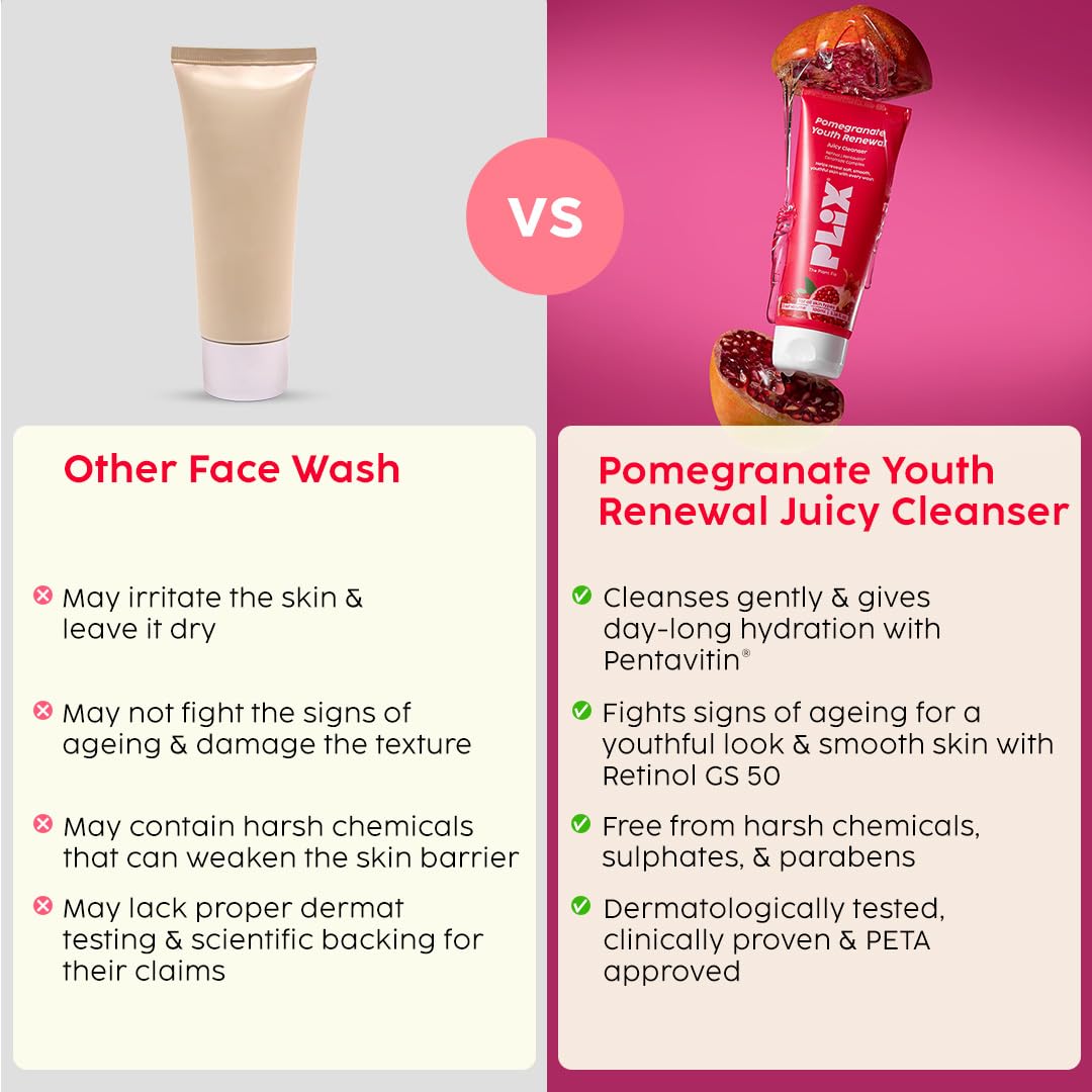 The Plant Fix Pomegranate Youth Renewal Juicy Face Wash Cleanser