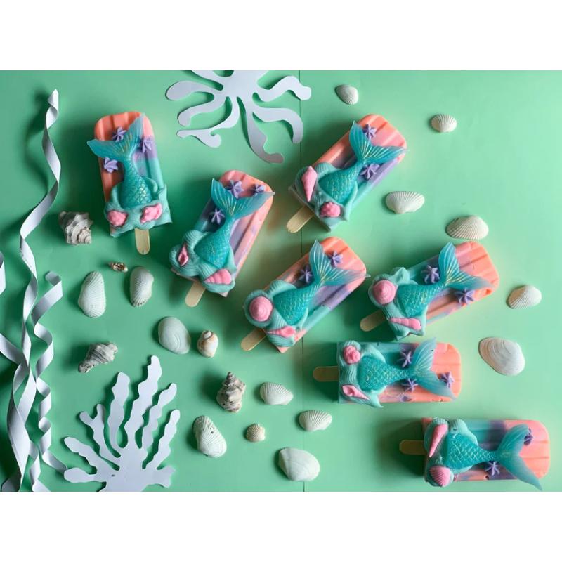 Seascape Mermaid Popsicle Soap