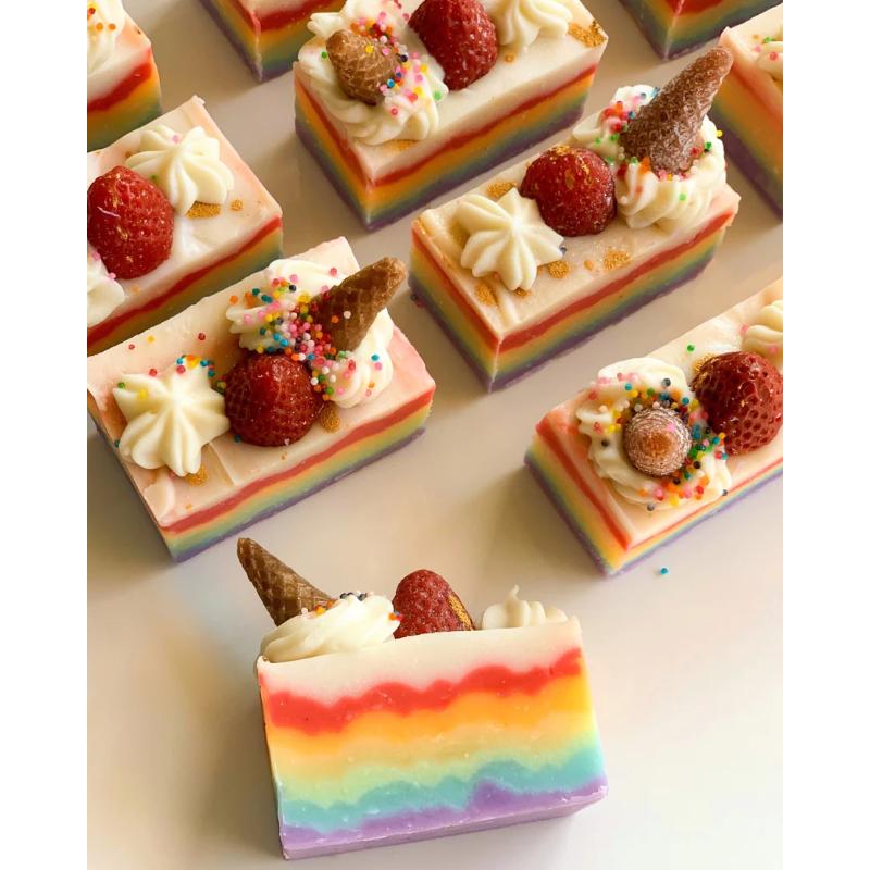 Rainbow Ice-Cream Loaf Soap