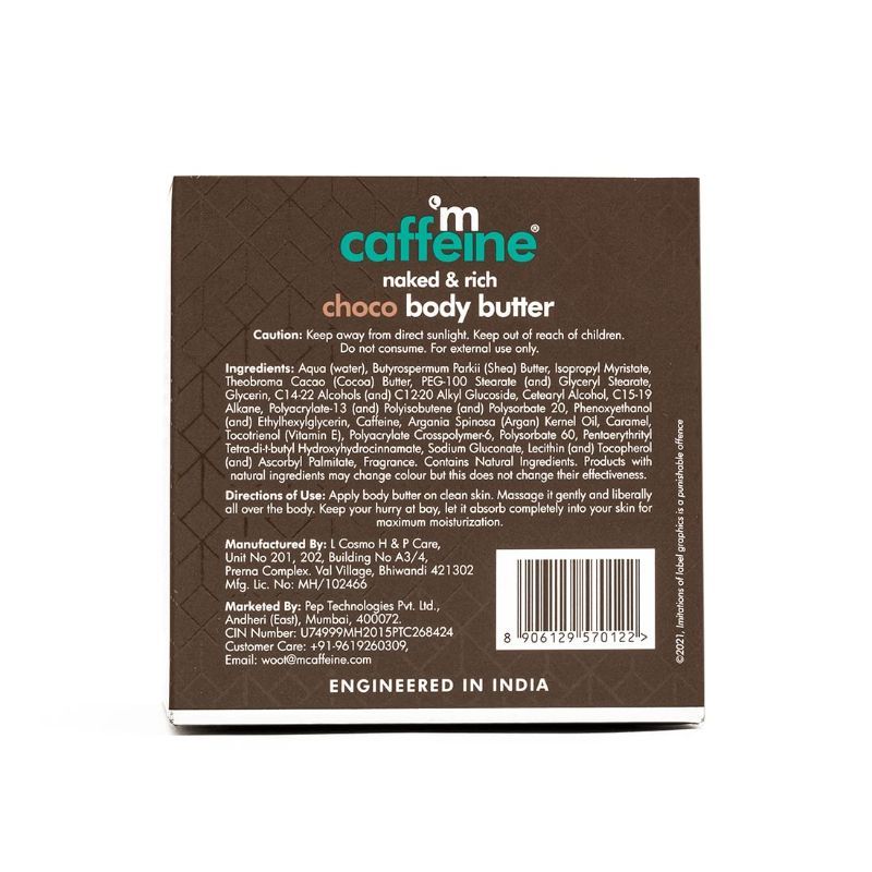 Choco Body Butter - 72Hrs Non-Sticky Moisturization