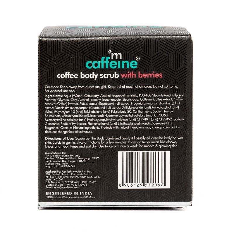 Coffee Body Scrub With Berries