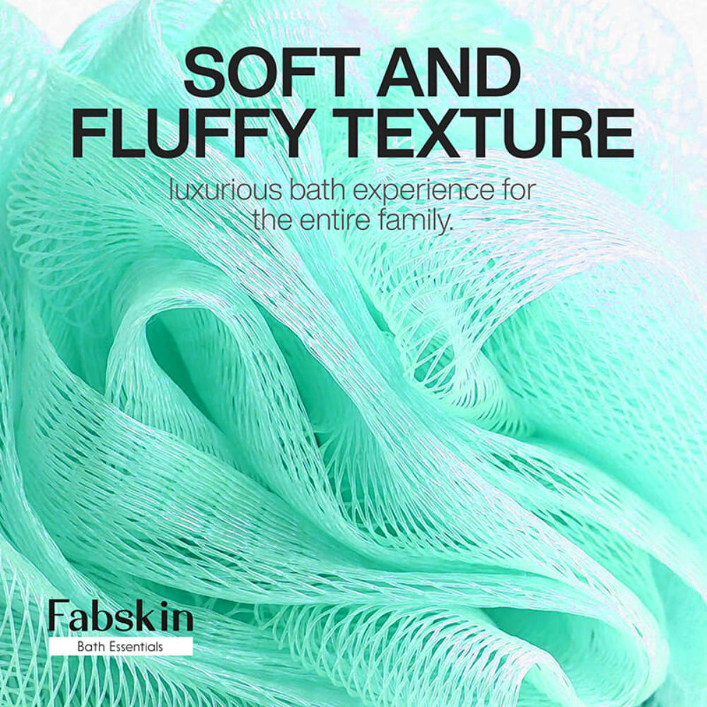 Luxury Bathing Round Loofah Bath Sponge - Green