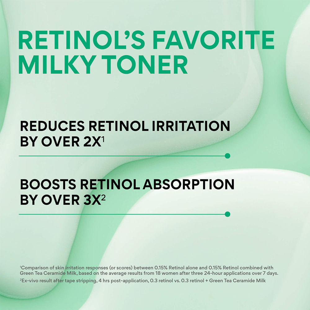 Green Tea Ceramide Milky Toner, Instant Hydration Barrier Repair in 3 Days