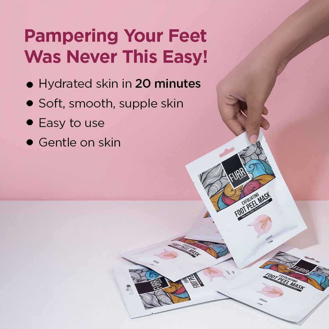 Glycolic & Salicylic Acid Exfoliating Foot Peeling Mask - Reduces Dry Skin
