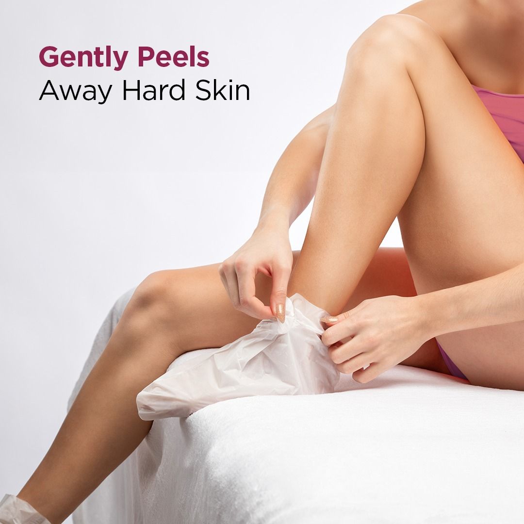 Glycolic & Salicylic Acid Exfoliating Foot Peeling Mask - Reduces Dry Skin