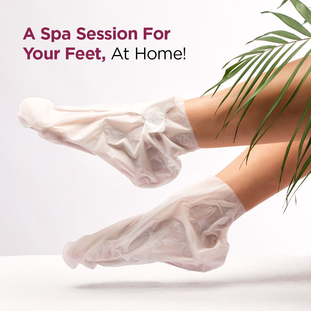 Glycolic & Salicylic Acid Exfoliating Foot Peeling Mask - Reduces Dry Skin