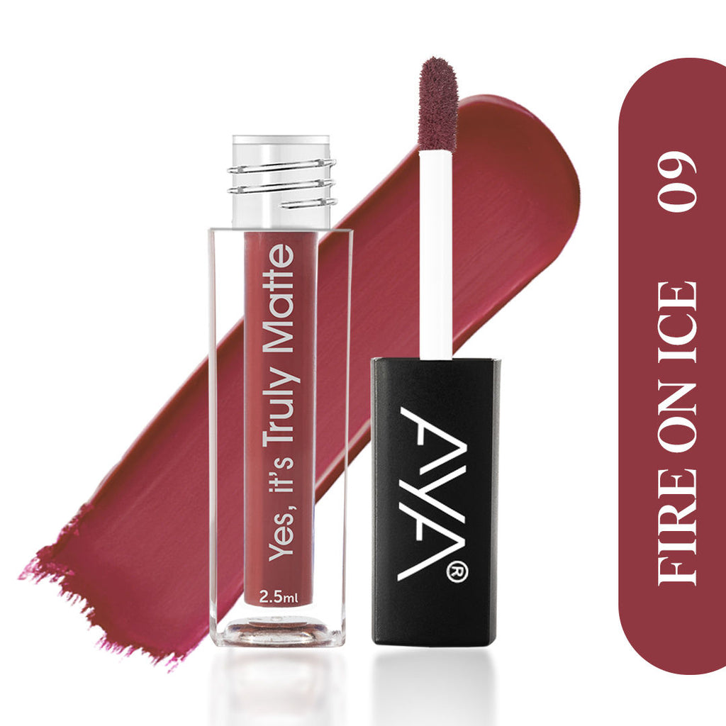 Yes It's Truly Matte Liquid Lipstick - 09 Fire On Ice