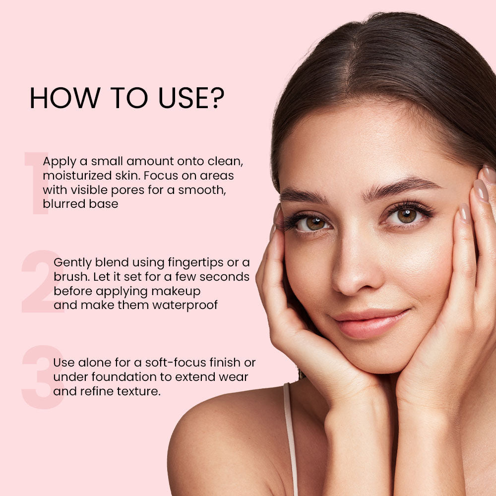 Face Focus Ultra Primer Reduce Pores, Watermelon Extract, Oil Control- Pink