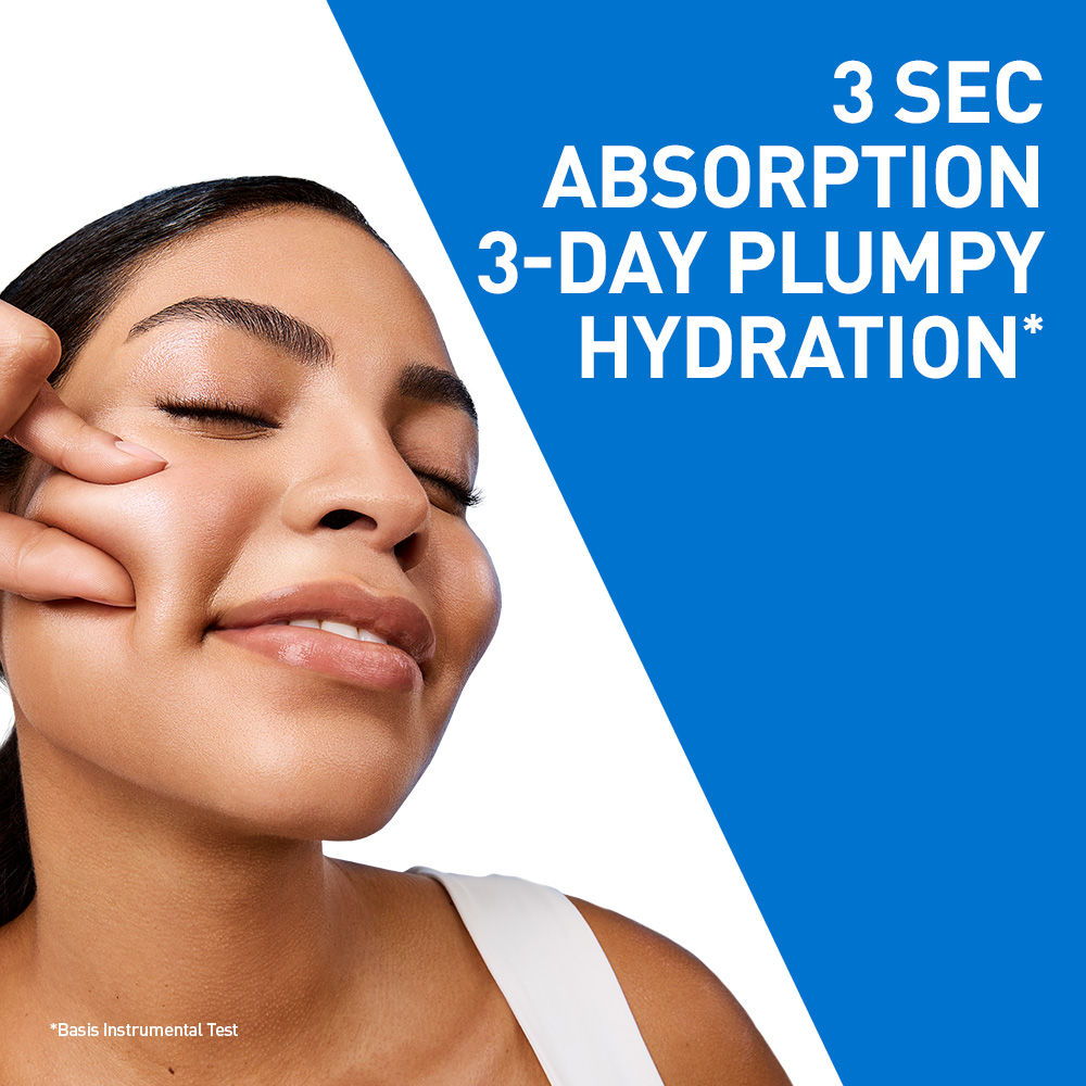 HA water gel oil-free face moisturizer with Hylauronic Acid & Ceramides for plumpy hydration