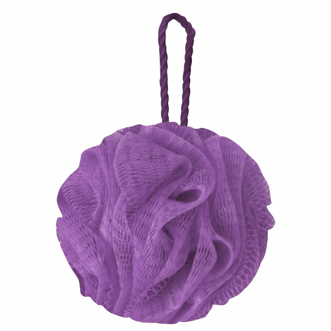Luxe Bath Sponge Round Loofah For Women & Men - Lilac