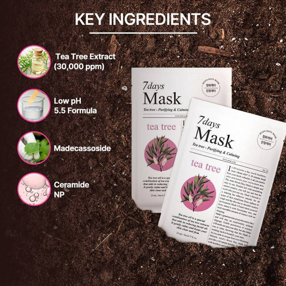7days Mask - Tea Tree + M