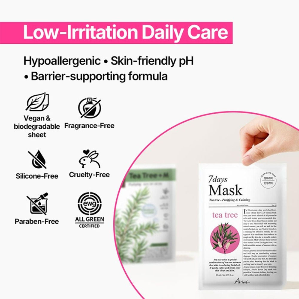 7days Mask - Tea Tree + M