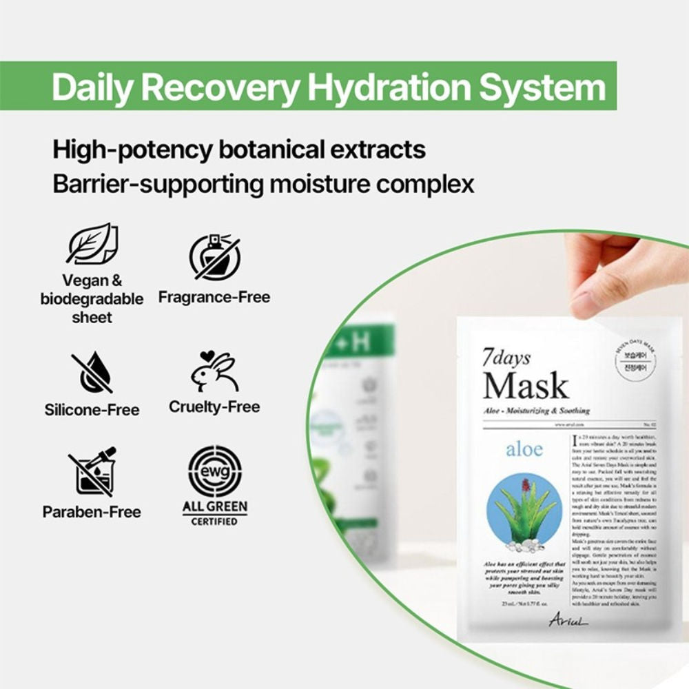 7days Mask - Aloe + H