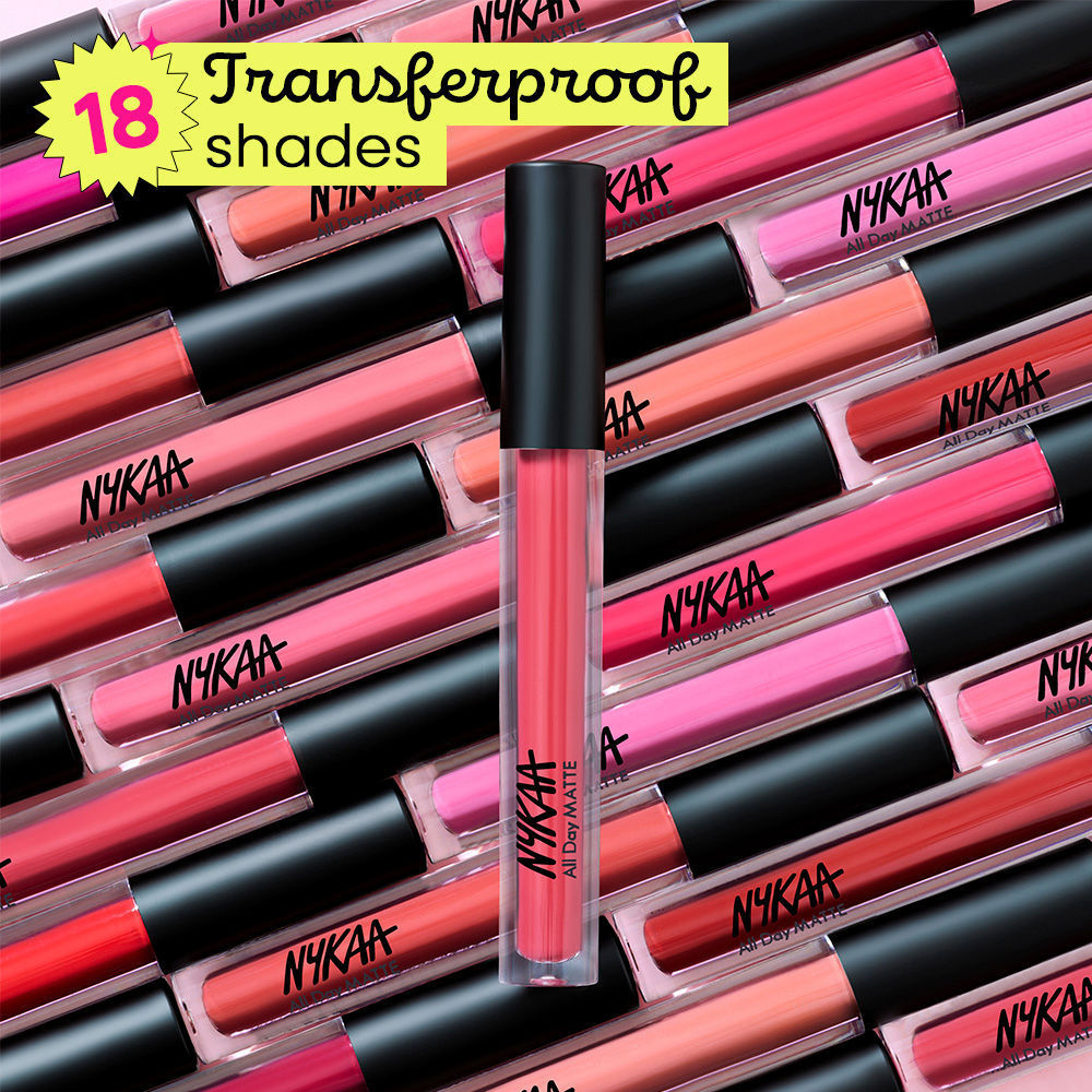 Nykaa All Day Matte Long Lasting Transferproof Liquid Lipstick