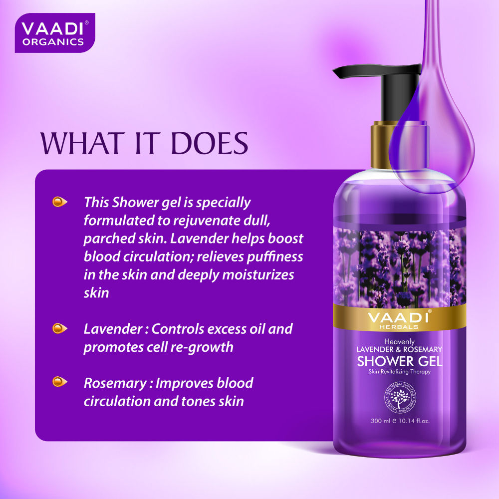 Heavenly Lavender & Rosemarry Shower Gel