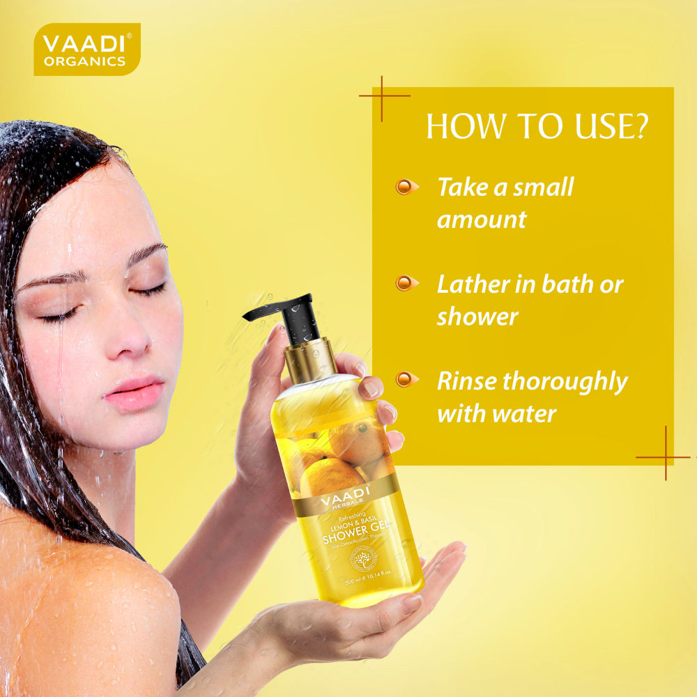 Refreshing Lemon & Basil Shower Gel