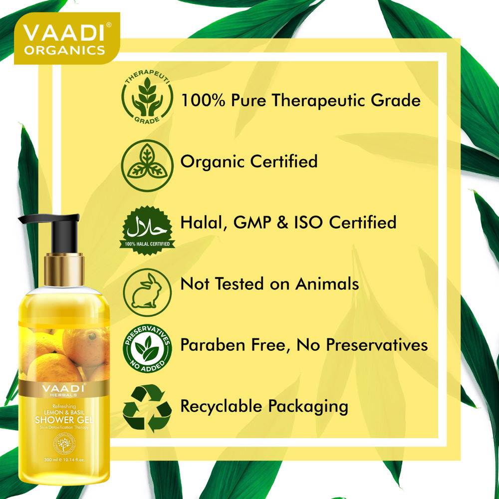 Refreshing Lemon & Basil Shower Gel
