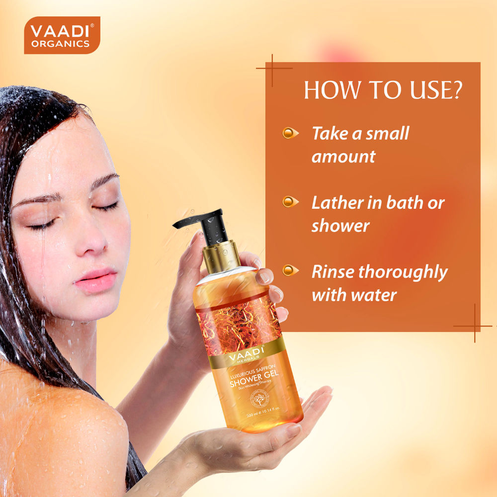 Luxurious Saffron Shower Gel