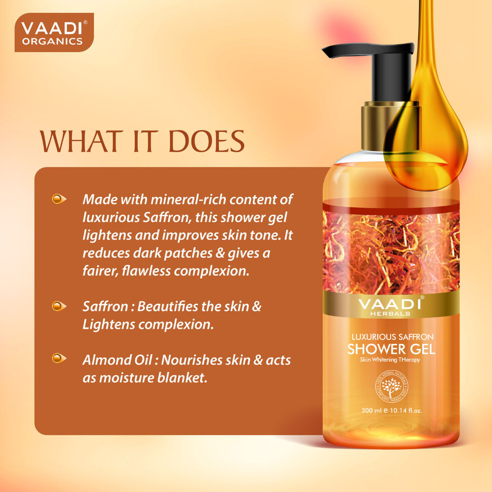 Luxurious Saffron Shower Gel