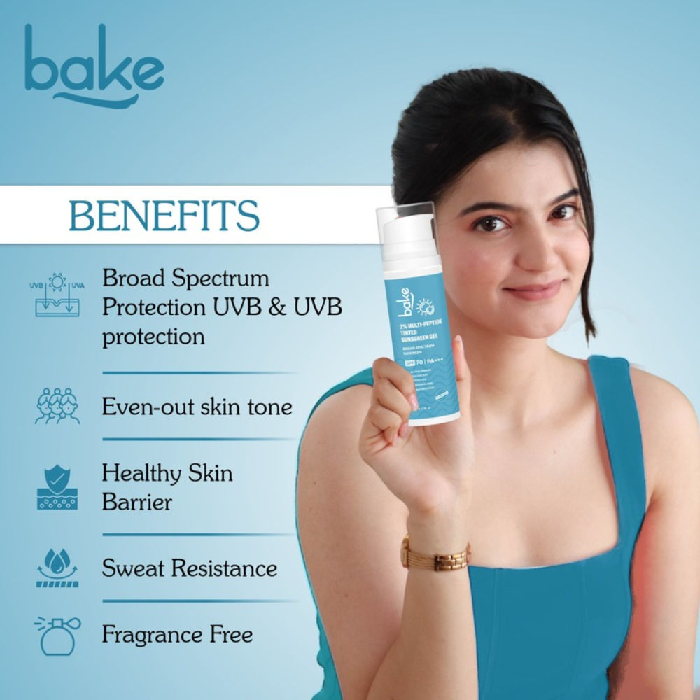 2% Multi Peptide Tinted Sunscreen SPF 70 PA+++ For Broad Spectrum Sunscreen